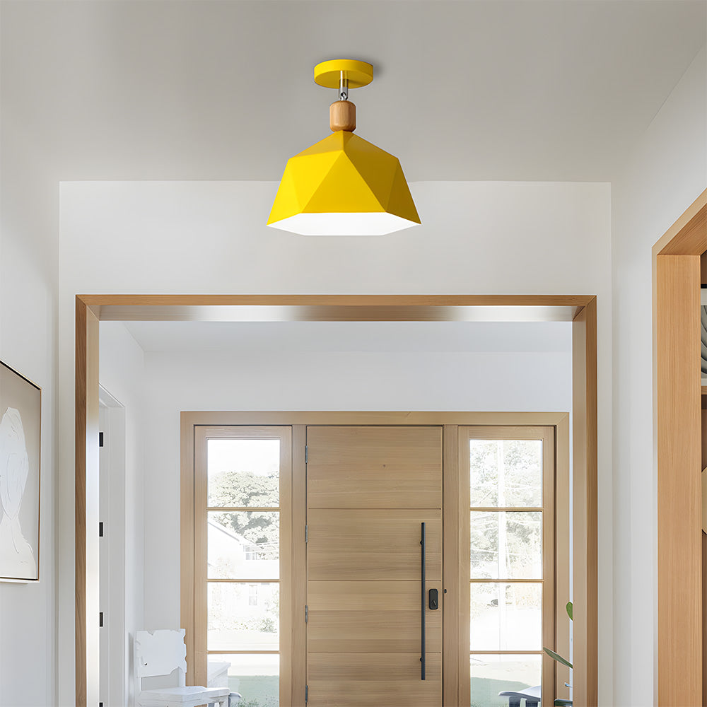 Geometra | Stylish Modern Industrial Flush Mount Ceiling Light Fixture 9