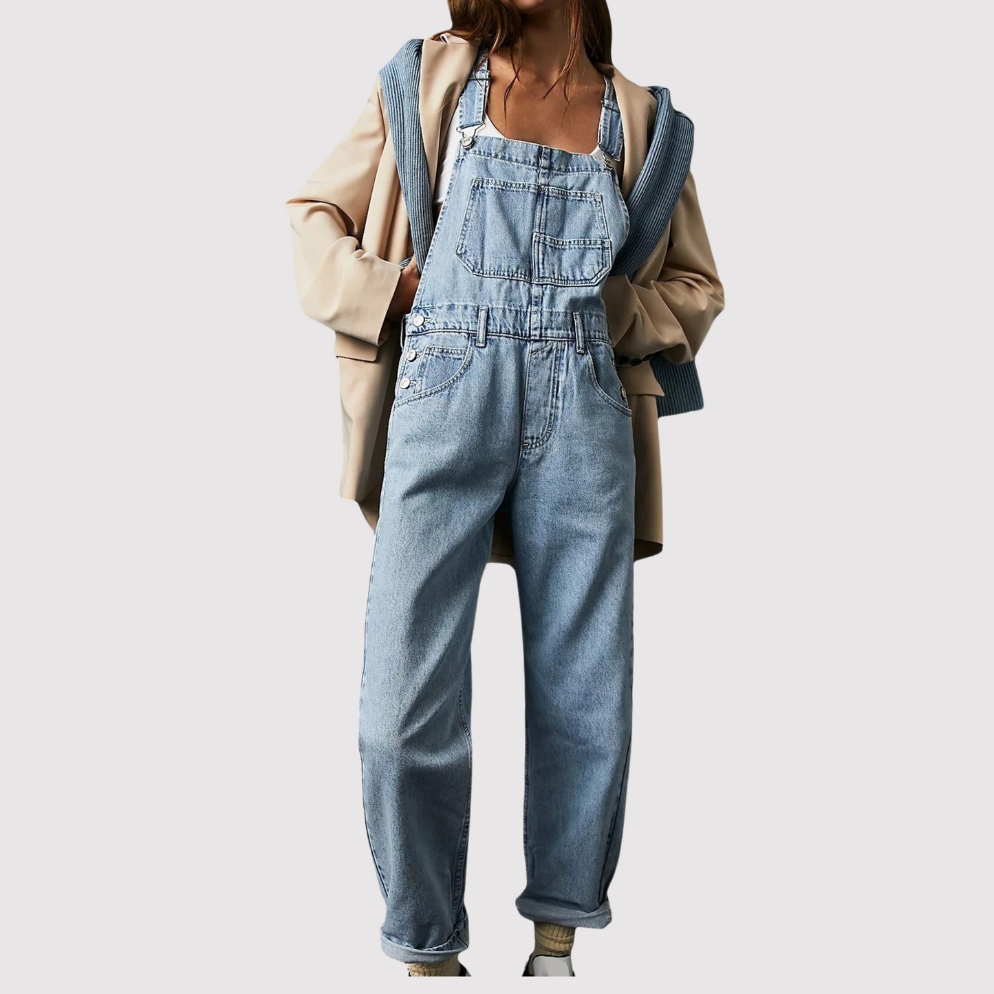 Comfortable Women's Straight Leg Jeans - Lusomart