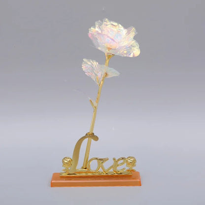 GildedRose | Elegant Luxurious Artificial Gold Foil Floral Accent Decor 5