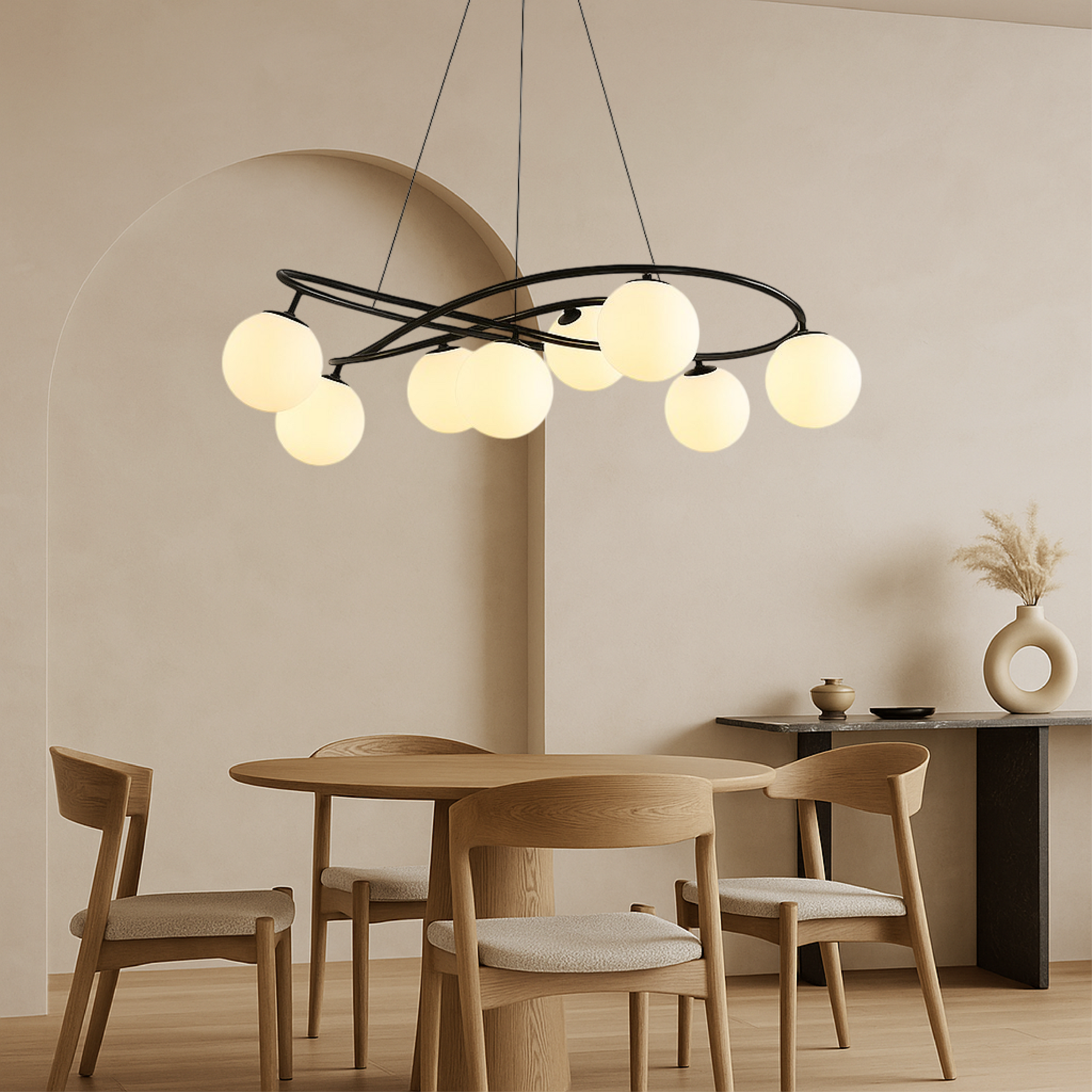 Classic Black Pendant Light Fixture - Lusomart