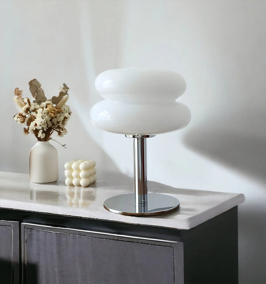 Elegant Clear Glass Table Light - Lusomart