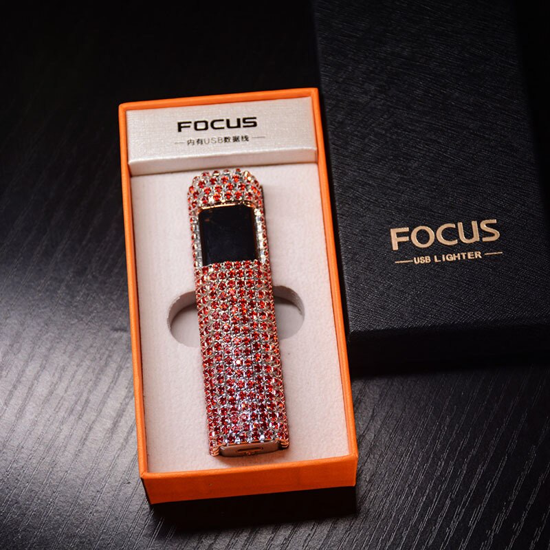 GlamourStone | Elegant Chic Rhinestone Rechargeable Lighter Accessory 10