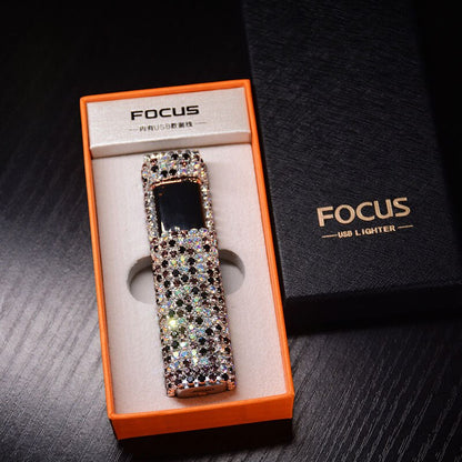 GlamourStone | Elegant Chic Rhinestone Rechargeable Lighter Accessory 13