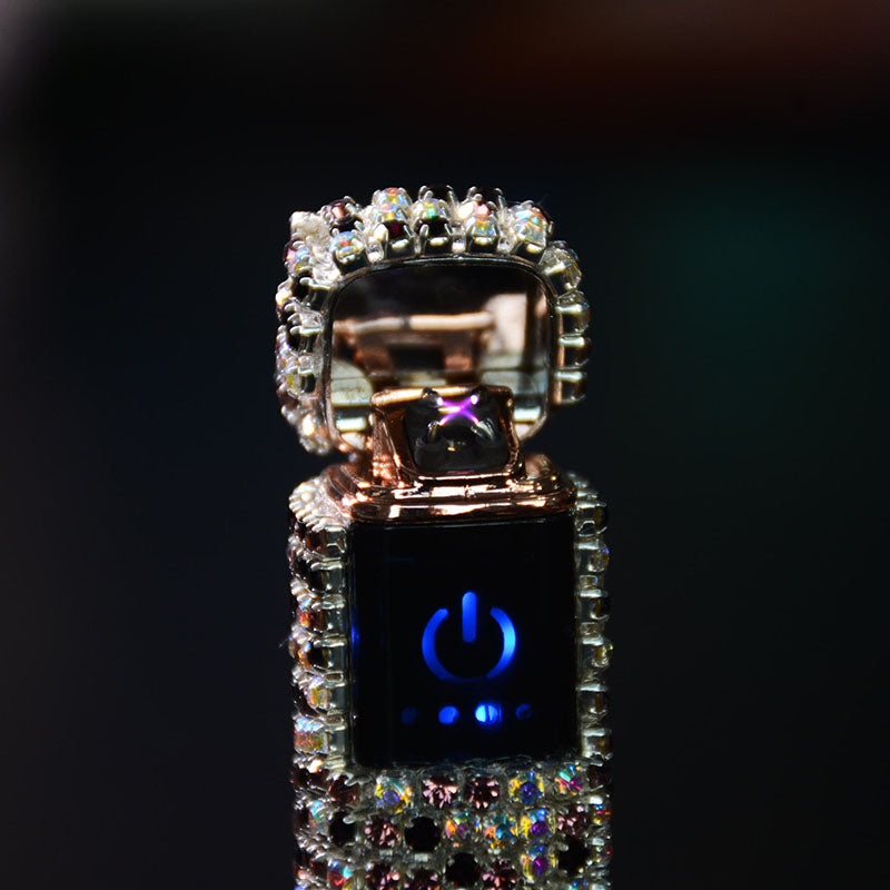 GlamourStone | Elegant Chic Rhinestone Rechargeable Lighter Accessory 4