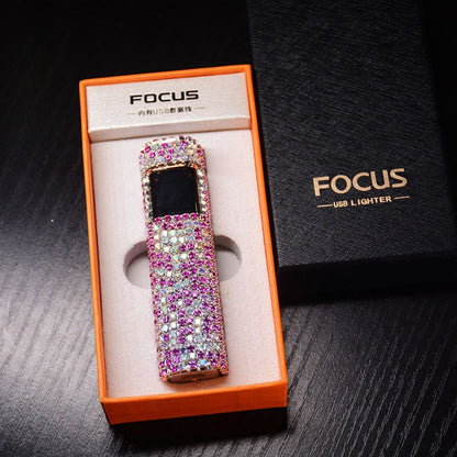 GlamourStone | Elegant Chic Rhinestone Rechargeable Lighter Accessory 7