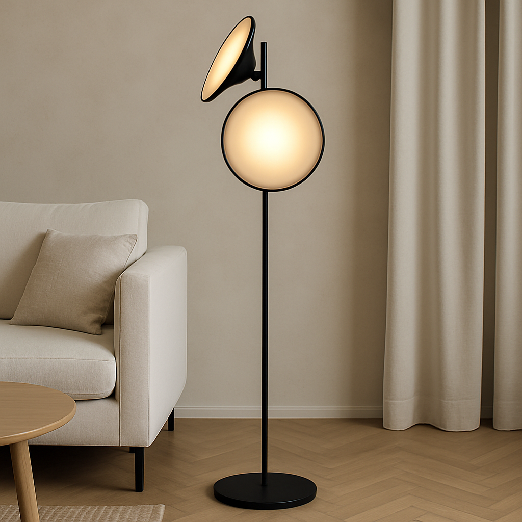 Sleek Simple Metal LED Floor Lamp - Lusomart