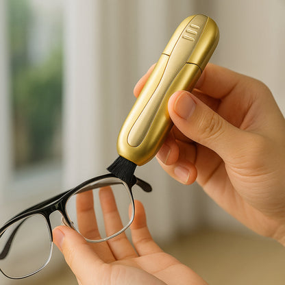 Compact Lens Cleaning Kit Portable Glasses Care Tool