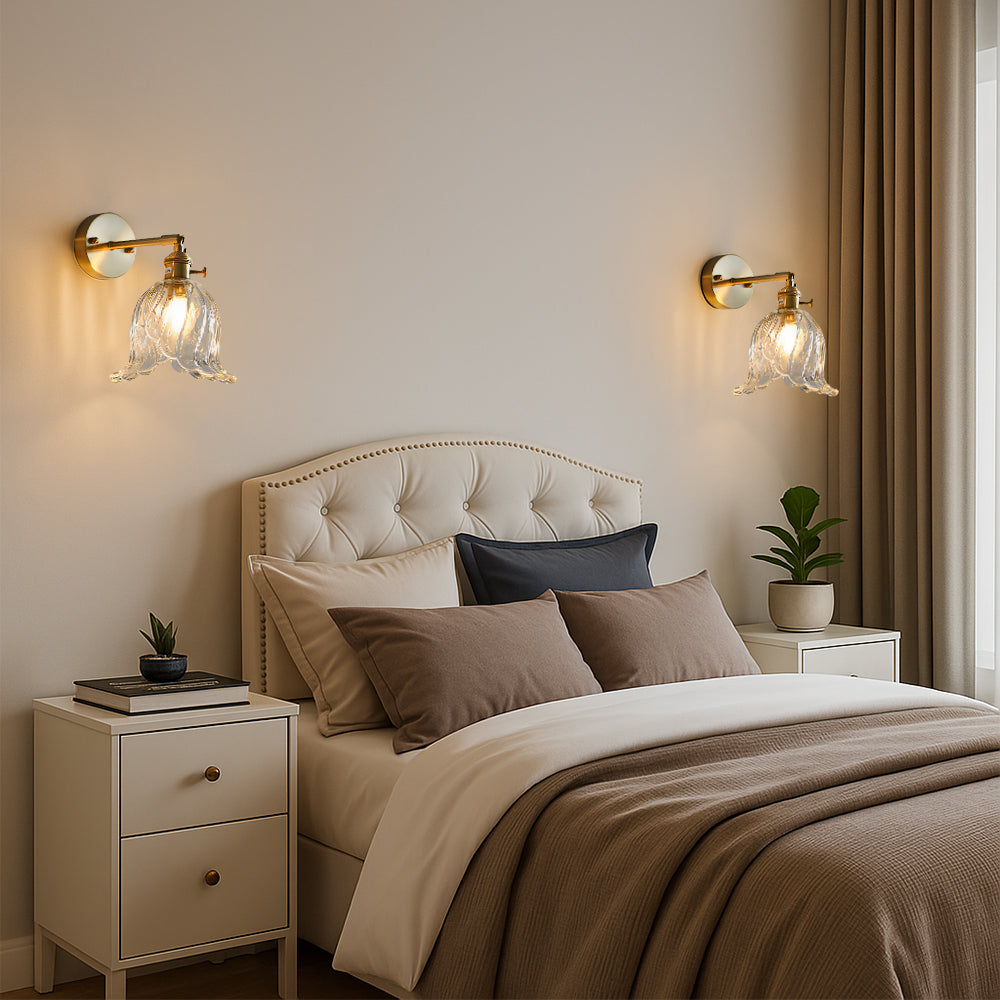 Glassora | Sleek Minimalist Flower Wall Lamp 3