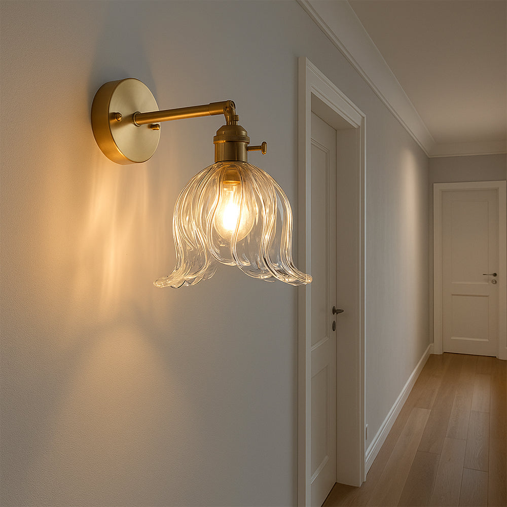 Glassora | Sleek Minimalist Flower Wall Lamp 4