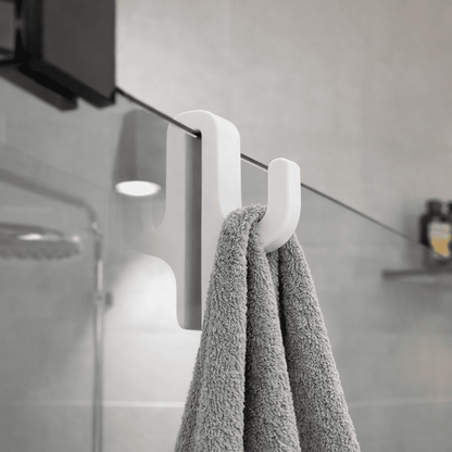 Strong Glass Shower Hooks for Curtains and Towels - Lusomart