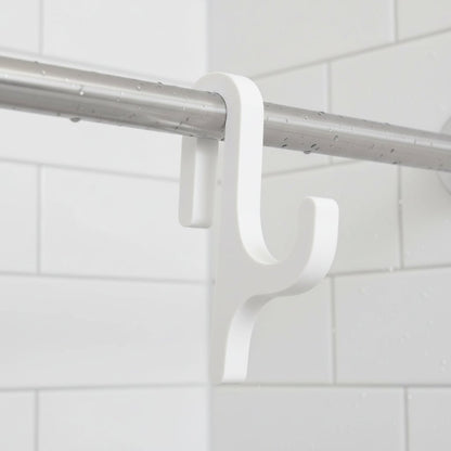 Glasstique | Elegant Durable Glass Shower Hooks for Curtains and Towels 1