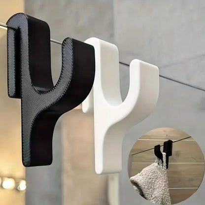 Glasstique | Elegant Durable Glass Shower Hooks for Curtains and Towels 2