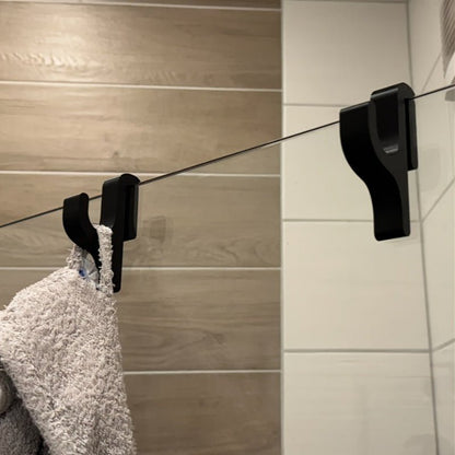 Glasstique | Elegant Durable Glass Shower Hooks for Curtains and Towels 5