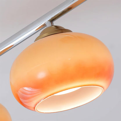 Glaswood | Elegant Retro Glass Ceiling Light Fixture with Warm Glow 7