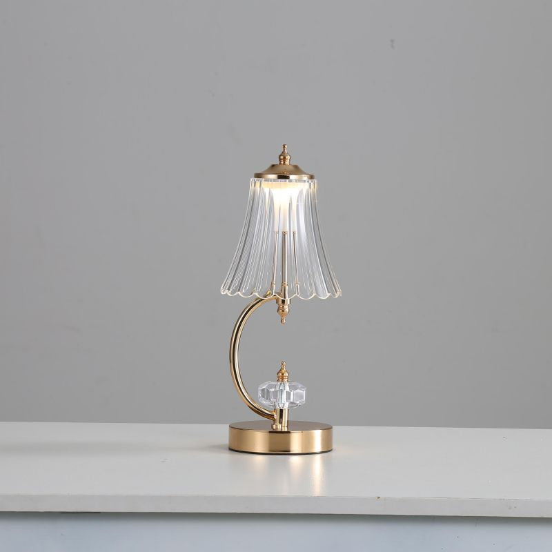 Elegant Crystal Table Lamp with Bright Ambient Light - Lusomart