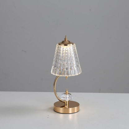 GleamAura – Vintage Crystal Lamp 1