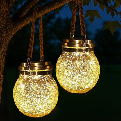 Outdoor Solar Mason Jar Table Light