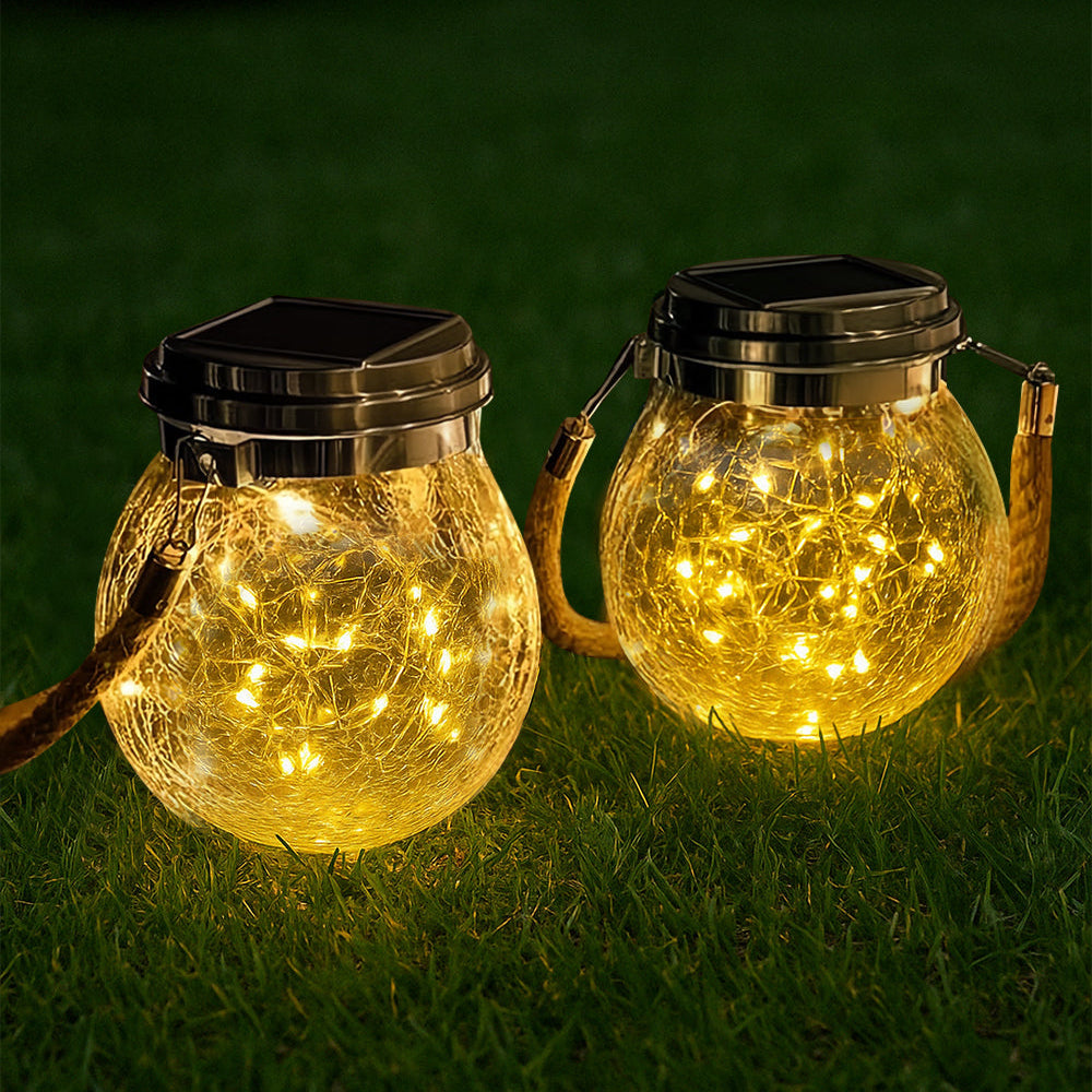 Outdoor Solar Mason Jar Table Light