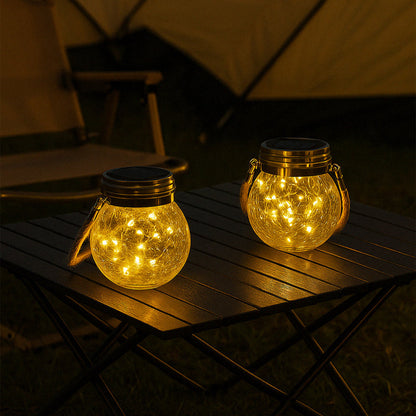 Outdoor Solar Mason Jar Table Light