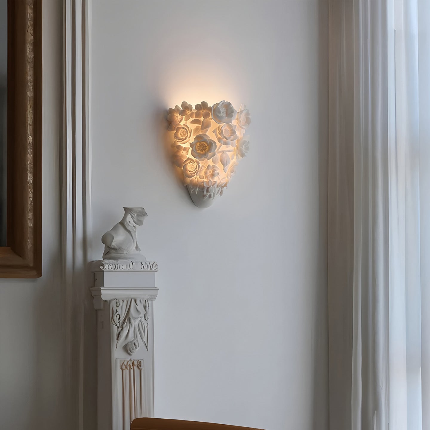 Glimora | Moden Ceramic Flower Wall Lamp 2