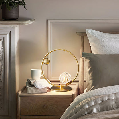 GlobeLume – Stylish Table Lamp with Circular Glass Diffusers 4
