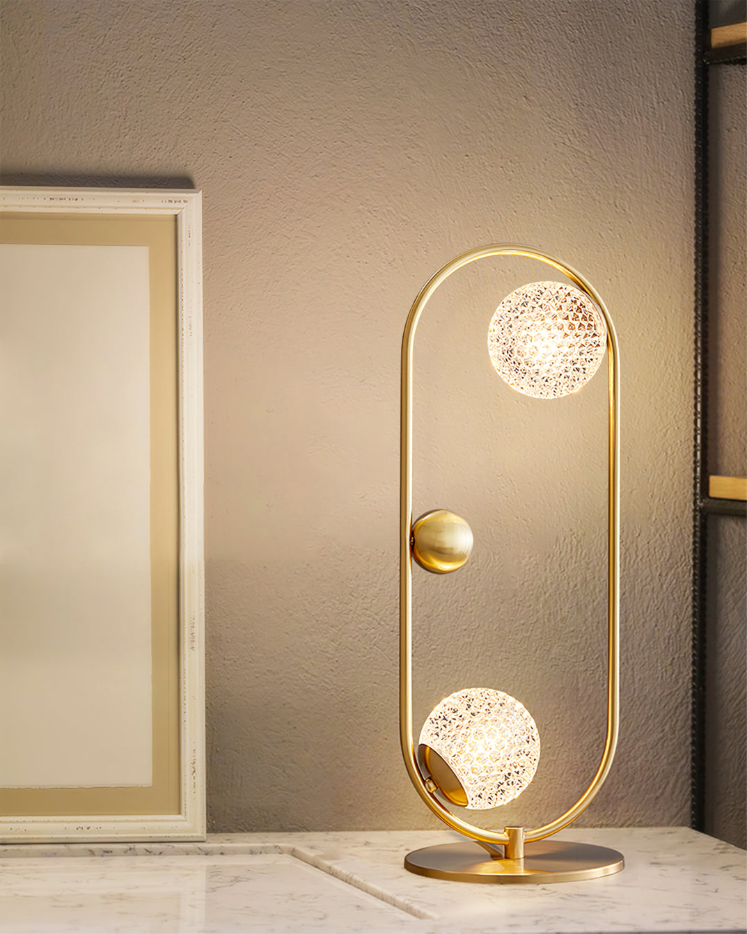 GlobeLume – Stylish Table Lamp with Circular Glass Diffusers 9