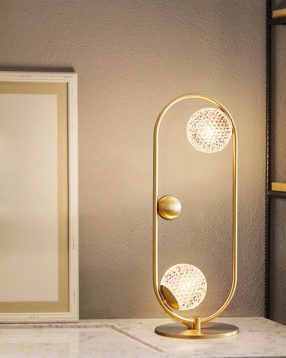 GlobeLume – Stylish Table Lamp with Circular Glass Diffusers 9