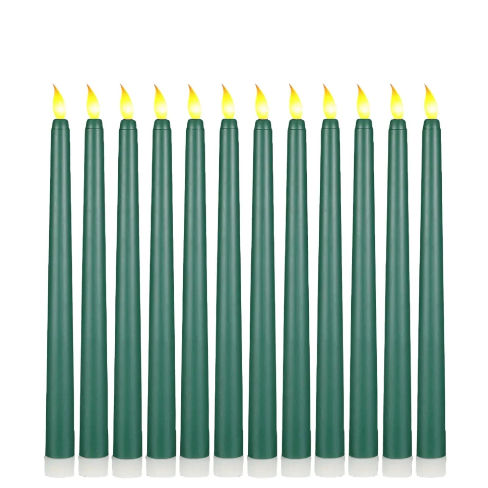 GloomLight - LED Black Taper Candles for Halloween and Weddings 11