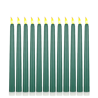 GloomLight - LED Black Taper Candles for Halloween and Weddings 11