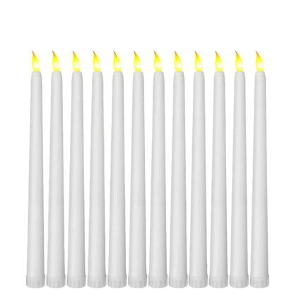 GloomLight - LED Black Taper Candles for Halloween and Weddings 8