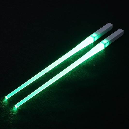 Colorful Rechargeable LED Chopsticks for Fun Dining - Lusomart