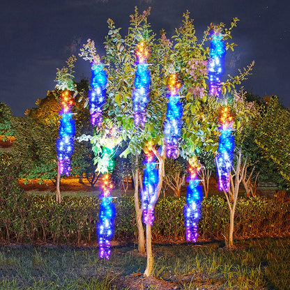 GlowCascade – Hanging LED String Lights for Garden and Patio Decor 2