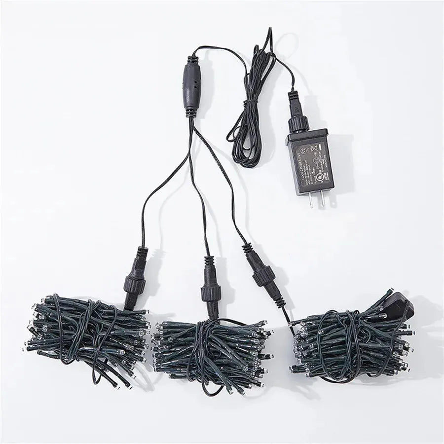 GlowCascade – Hanging LED String Lights for Garden and Patio Decor 5