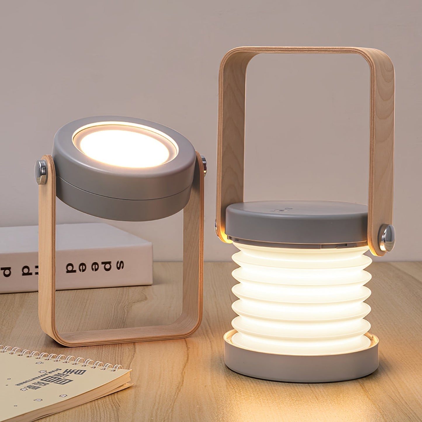 GlowLantern - Elegant Portable Table Lamp with Cozy Illumination 5