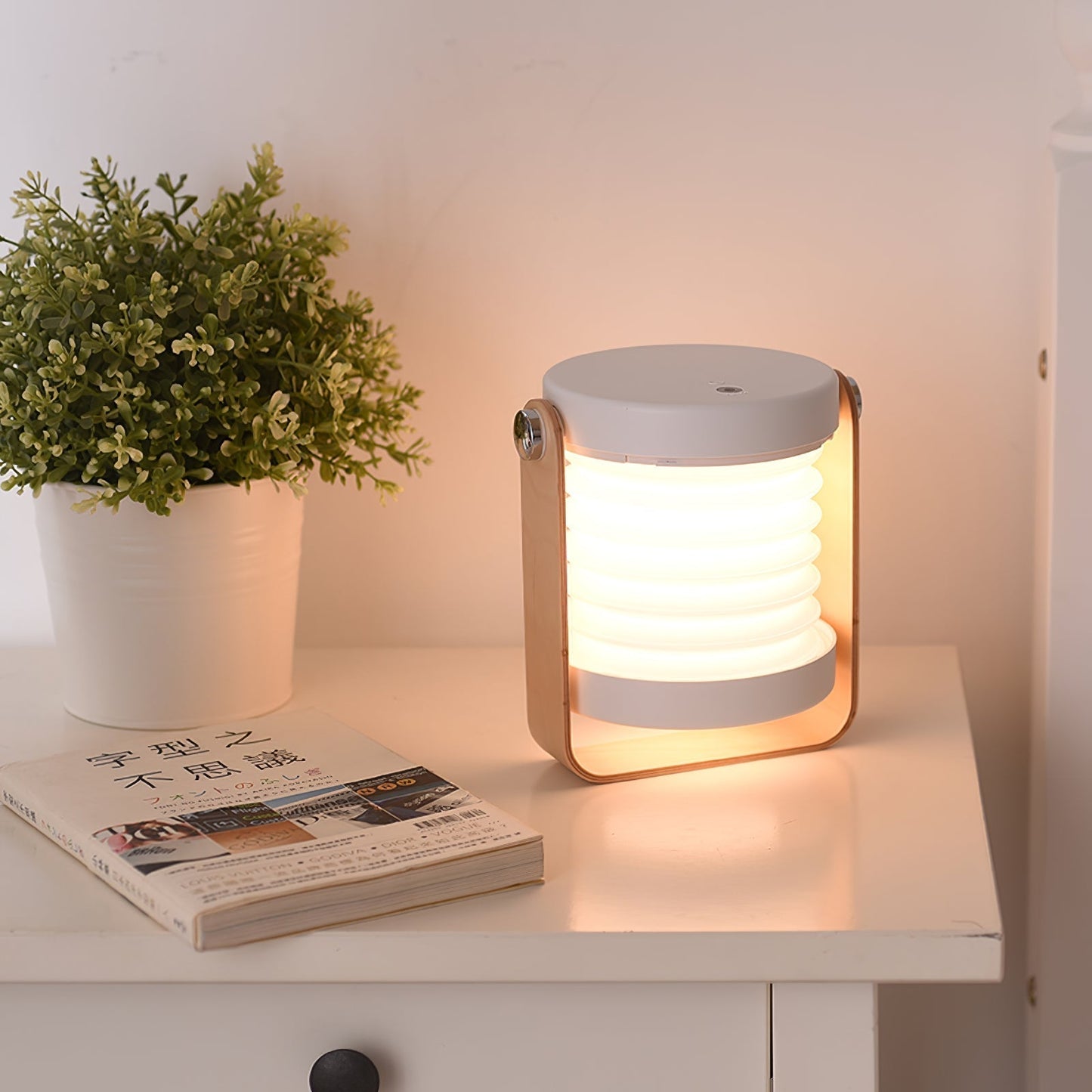 GlowLantern - Elegant Portable Table Lamp with Cozy Illumination 7