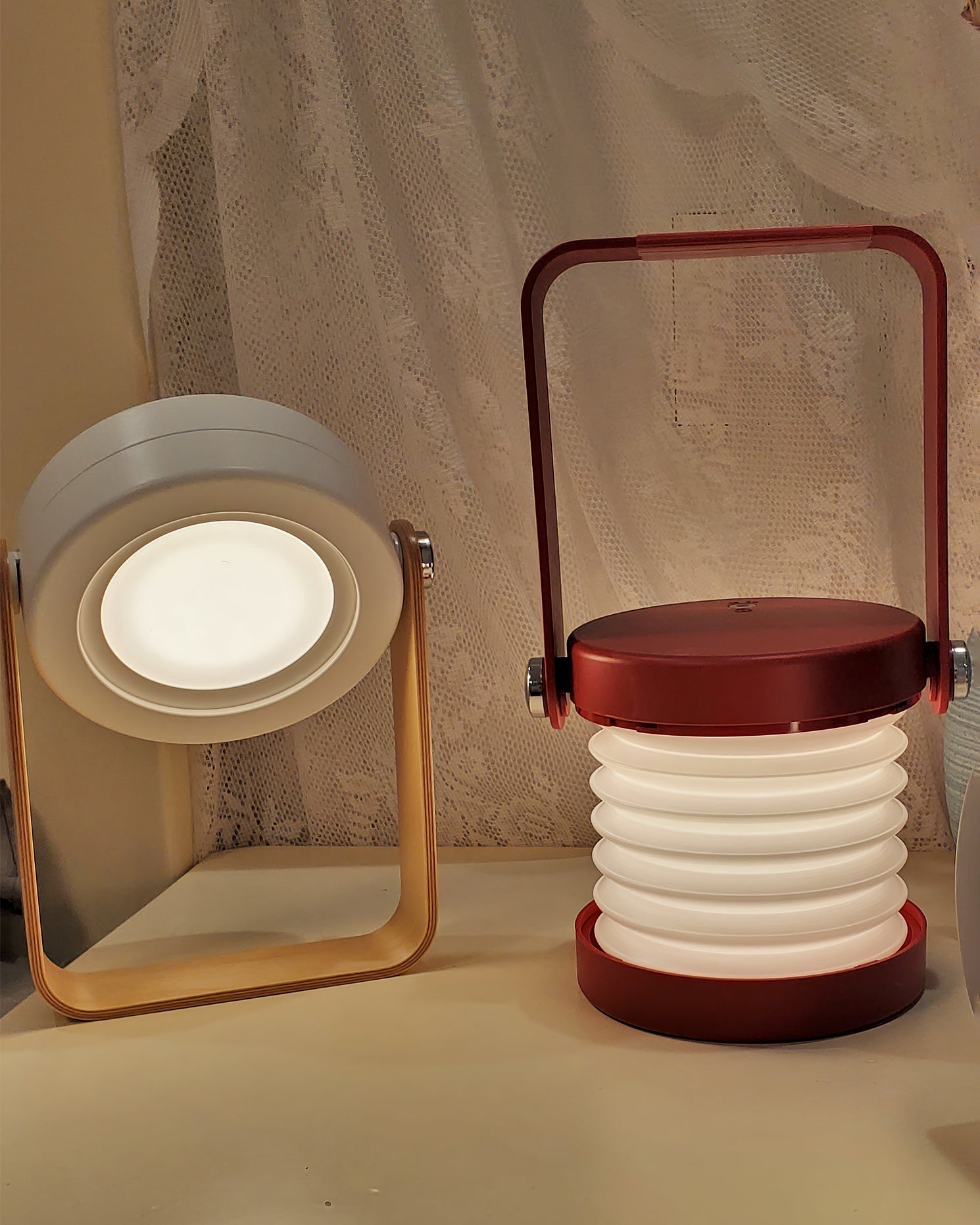 GlowLantern - Elegant Portable Table Lamp with Cozy Illumination 9