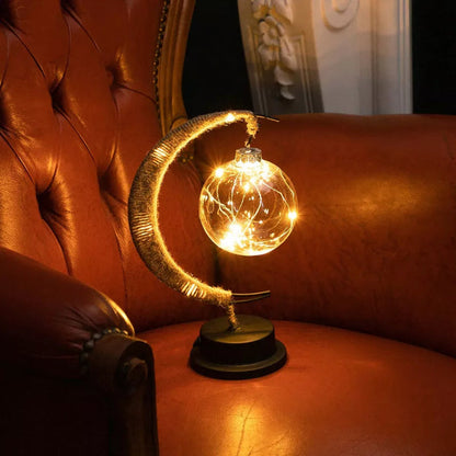GlowLuna - Warm Glass Lunar Lamp 2