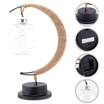GlowLuna - Warm Glass Lunar Lamp 7