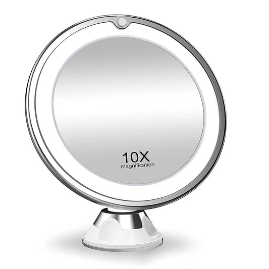 Bright 10x LED Vanity Mirror with Soft Natural Light - Lusomart