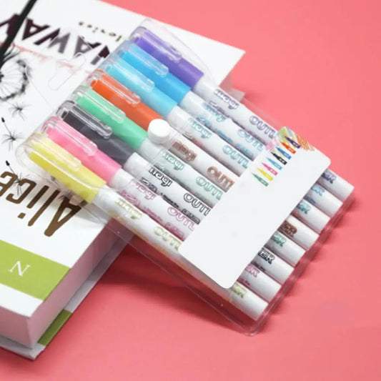 Vibrant Color Markers for Drawing and Writing - Lusomart
