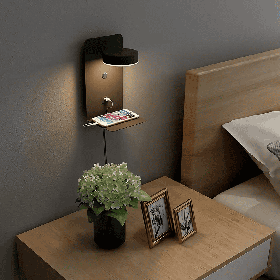 Cozy LED Bedroom Wall Lamp for Warm Ambient Lighting - Lusomart