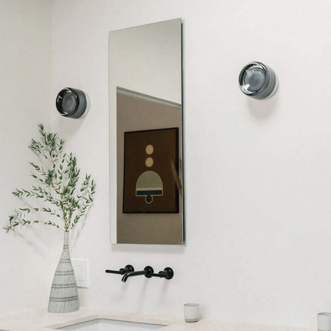 Stylish LED Wall Lamp - Glass and Chrome Finish