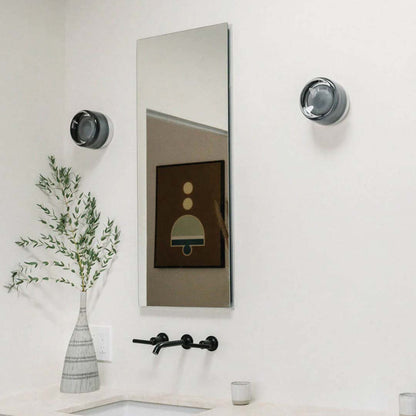 Stylish LED Wall Lamp - Glass and Chrome Finish