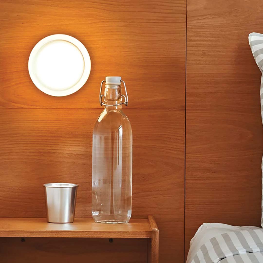 Stylish LED Wall Lamp - Glass and Chrome Finish