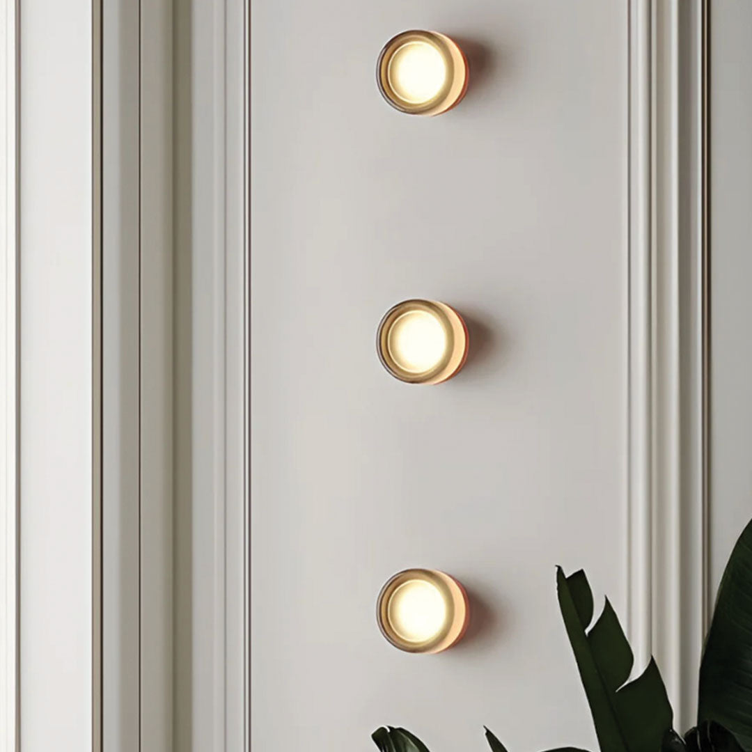 Stylish LED Wall Lamp - Glass and Chrome Finish - Lusomart