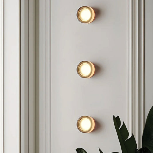 Stylish LED Wall Lamp - Glass and Chrome Finish - Lusomart