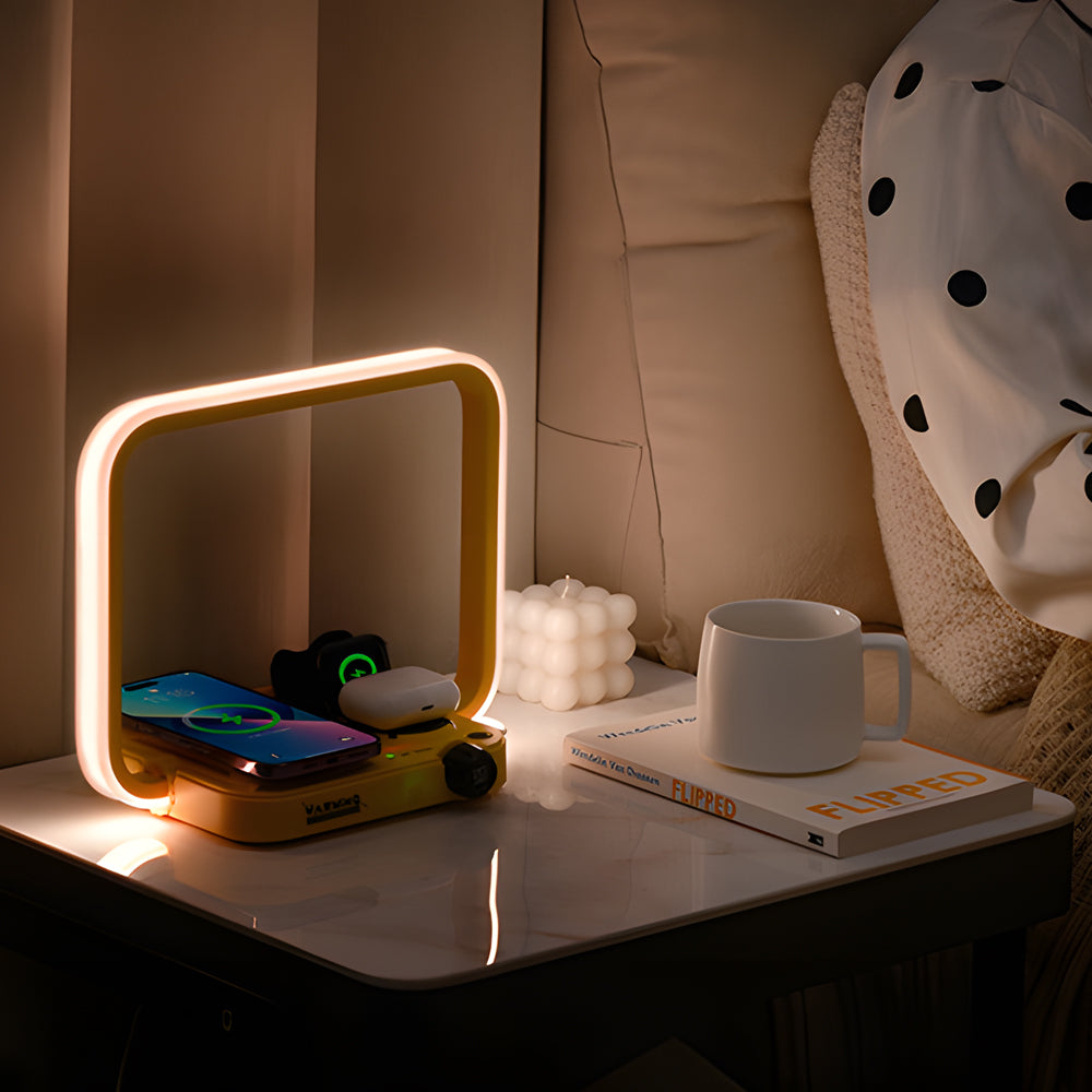 GlowSync - Multifunctional RGB Wireless Charging Desk Lamp 3