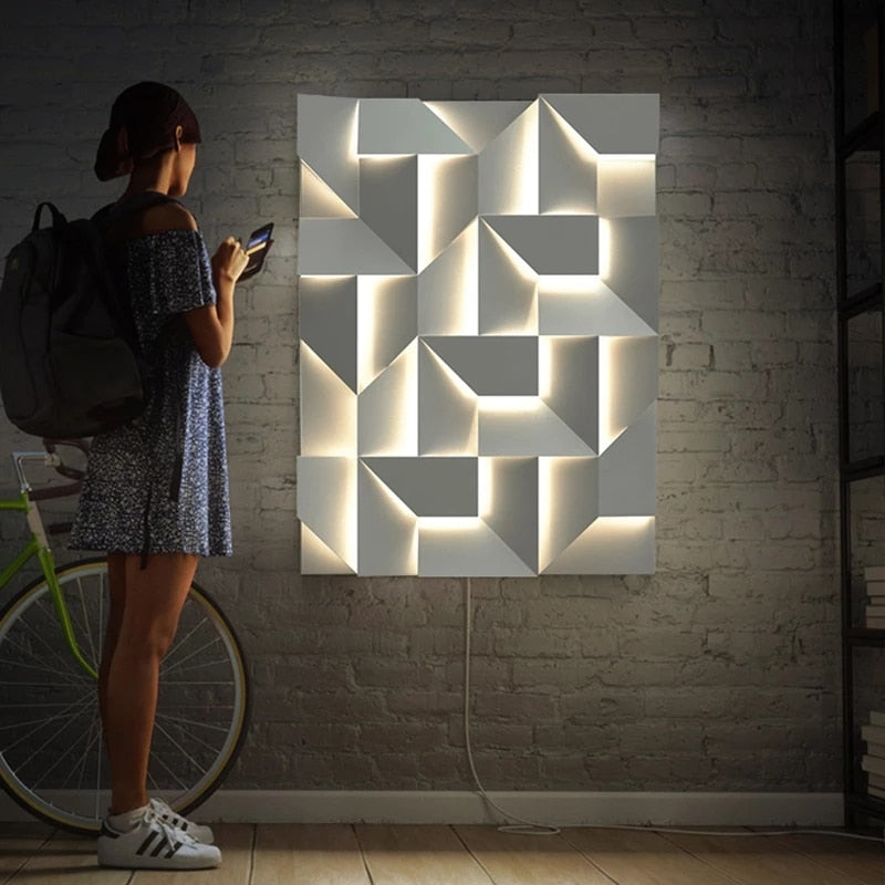 GlowVista – Modern 3D Wall Lamp for Breathtaking Visual Effects 8
