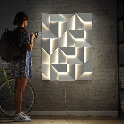 GlowVista – Modern 3D Wall Lamp for Breathtaking Visual Effects 8