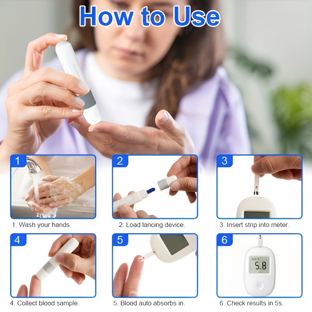 Accurate Blood Sugar Test Meter Kit Device